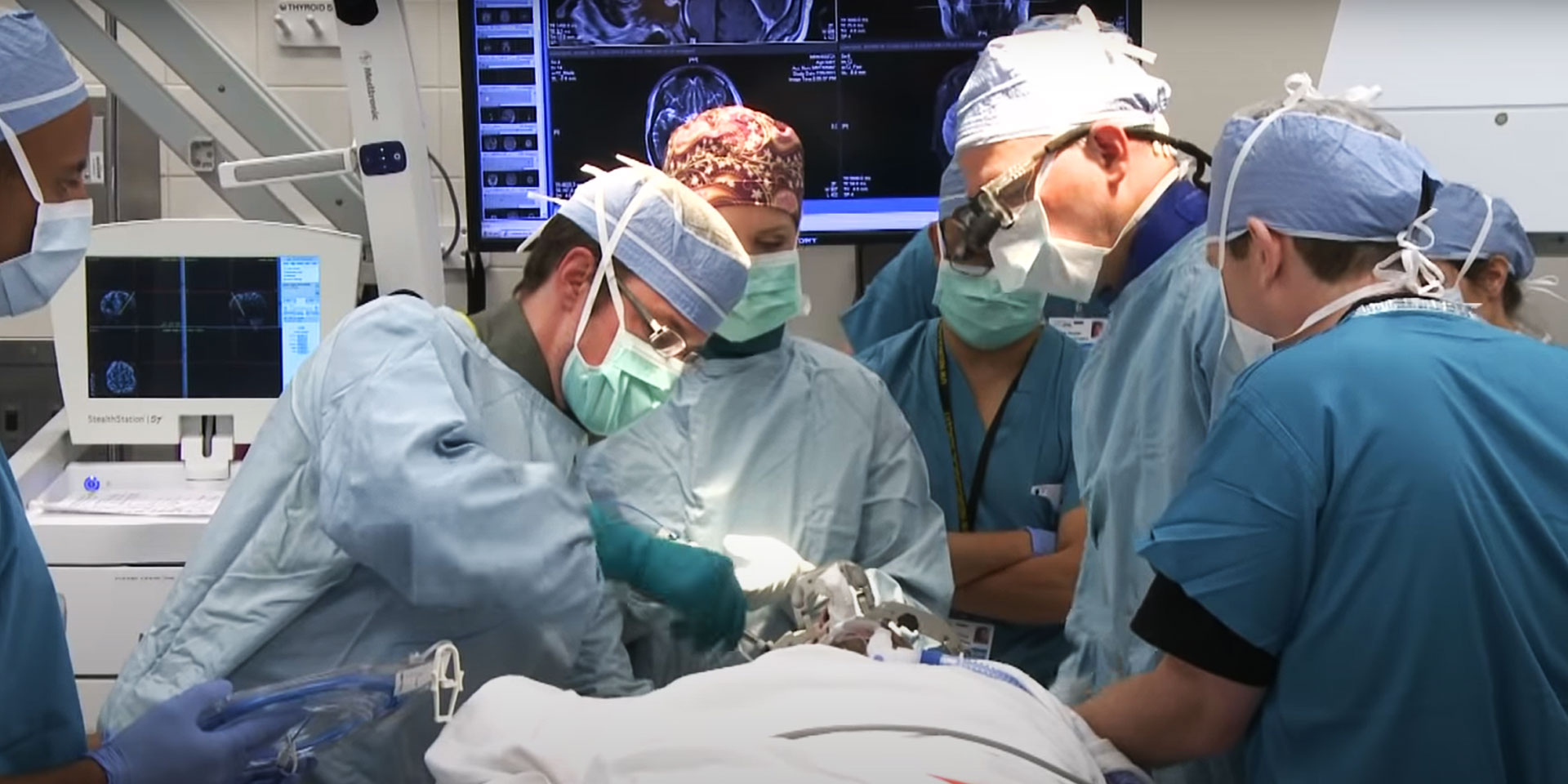 The Seattle Children's neurosurgery team in surgery