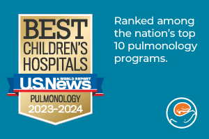 Consistently ranked one of the nation's best pulmonary programs by U.S. News and World Report.