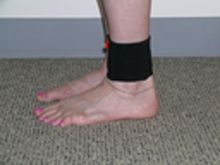 stepwatch pedometer on ankle