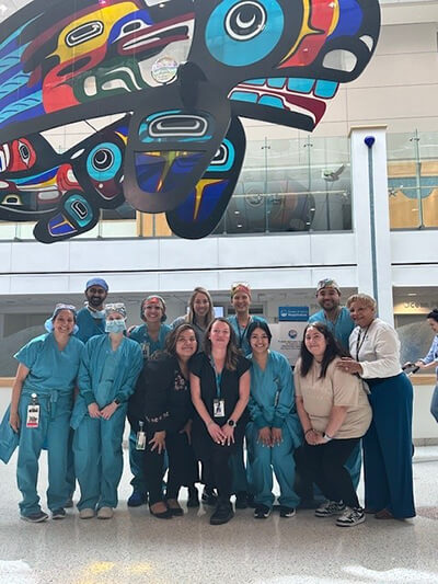 Seattle Children's staff members participating in the all-Spanish-speaking operating room (O.R.) day
