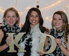 Members of the University of Washington's Kappa Delta Sorority at their Reach for the Sky Auction
