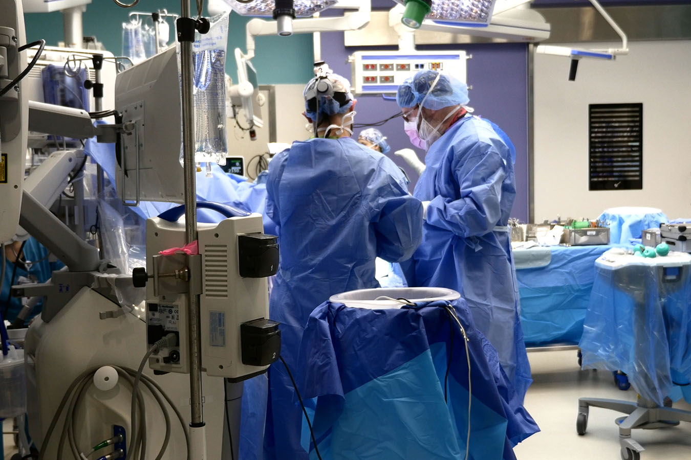 Doctors in surgery