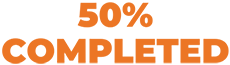 50 percent completed