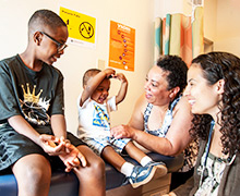 Dr. Shaquita Bell and patients Dr. Shaquita Bell and patients