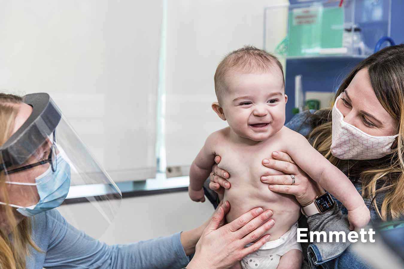 Emmett, a patient at Seattle Children's who was born with a congenital diaphragmatic hernia