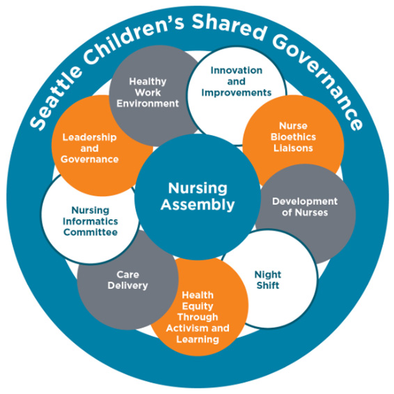 Diagram of Seattle Children's Share Governance Model
