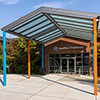 The entrance to Seattle Children's Magnuson, home of the Autism Center