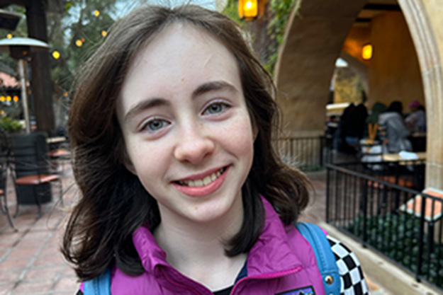 A smiling girl