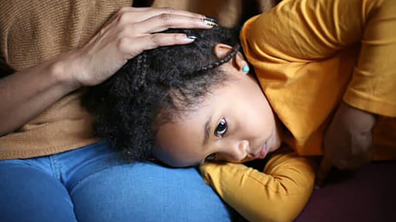 Child with a stomachache