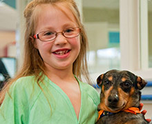 Activités assistées par des animaux à l'Hôpital pour enfants de Seattle