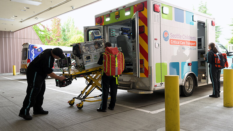 Seattle Children's Critical Care Transport ambulance
