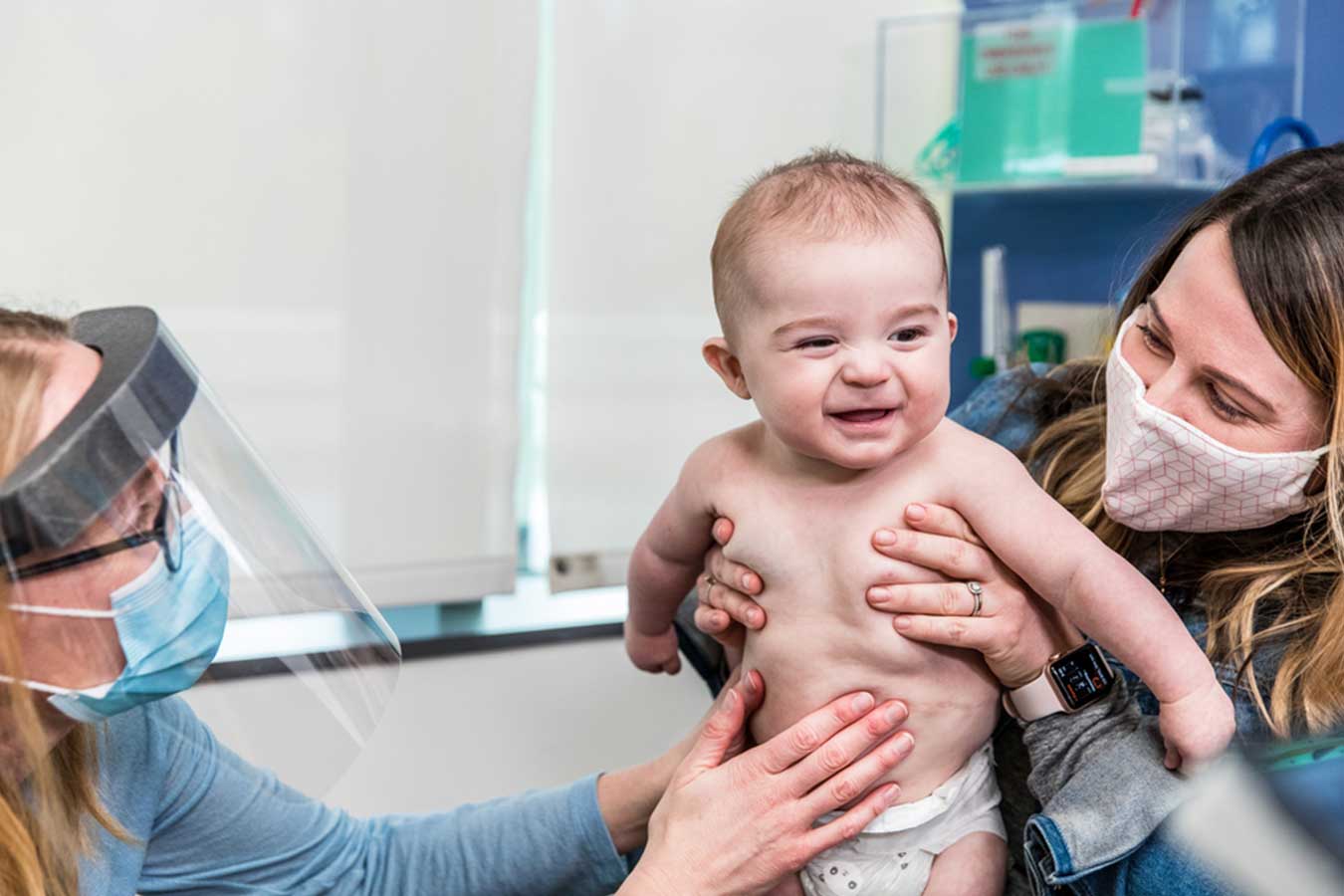 Seattle Children's Neonatology doctor and patient