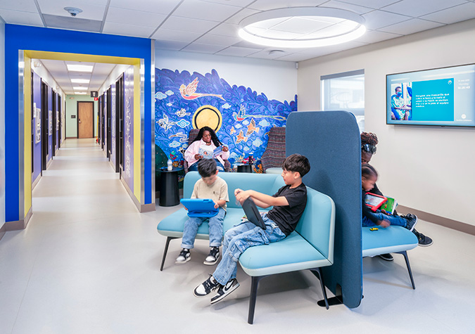 Interior lobby of Odessa Brown Children's Central District
