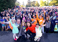 Michael Hirschler, front left, at the 2019 Run of Hope Seattle.