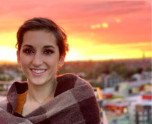 Camille and sunset