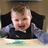 Baby Oliver in his high chair