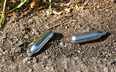 Used whip-its on the ground