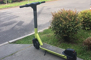 A rentable scooter