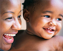 Mom and Baby smiling Mom and Baby smiling