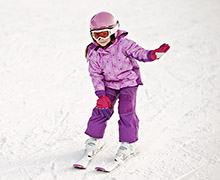 Kiddo skiing 