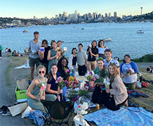 Resident events are a great time to socialize, laugh and relax Party at Gas Works Park
