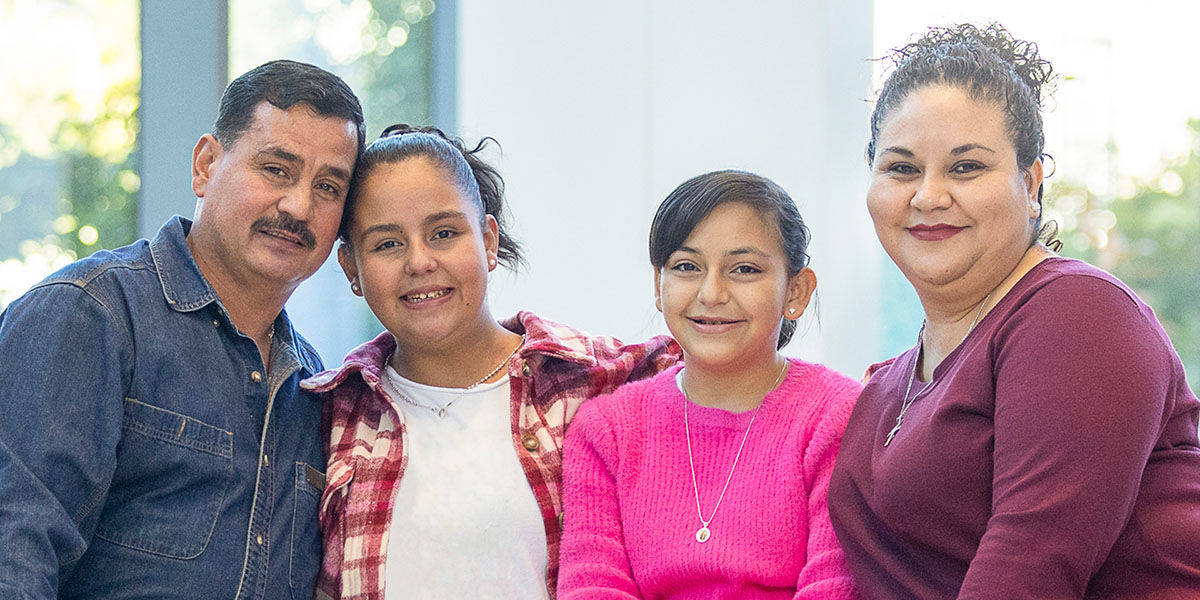Ana Medina-Lamas and her family