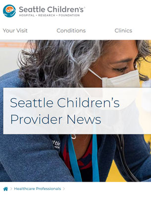 A screenshot of the new Provider News site