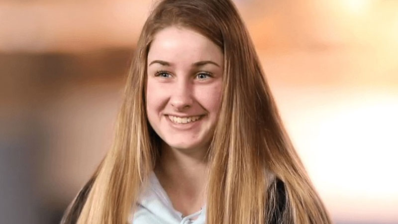 A teen girl
