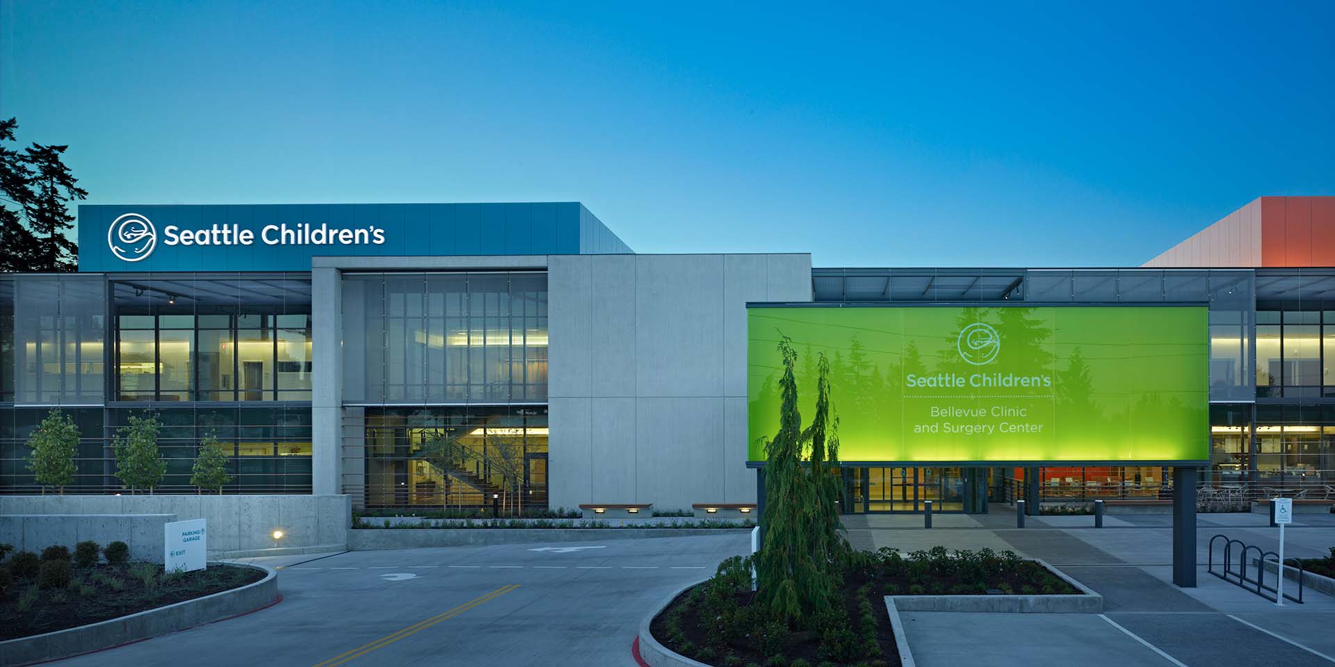 Seattle Children's Bellevue Clinic and Surgery Center, home to Seattle Children's Urgent Care Clinic in Bellevue.