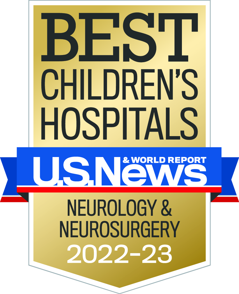 U.S. News and World Report Best Children's Hospitals Badge, Neurology and Neurosurgery, 2021-2022