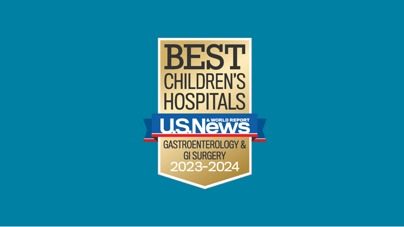 US News and World Report Best Children's Hospitals Badge 2023-2024