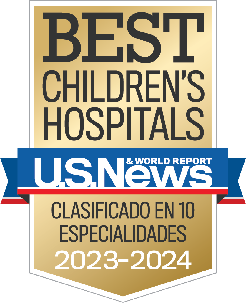 US News and World Report Best Children's Hospitals Badge 2023-2024