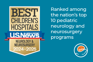 US News & World Report Best Children's Hospitals for neurology and neurosurgery graphic