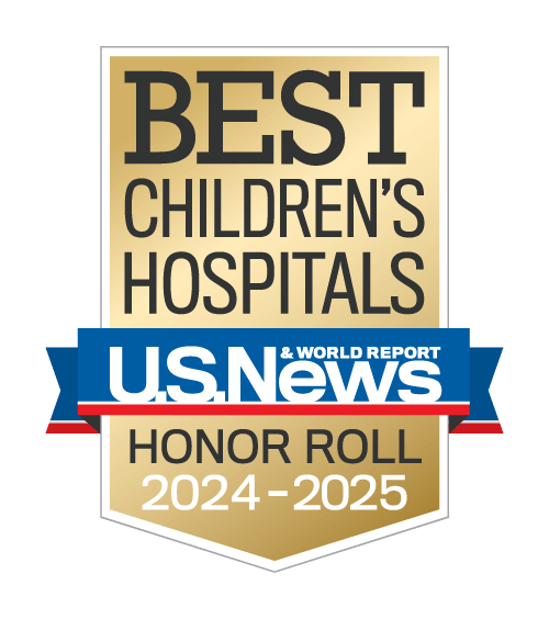 Consistently ranked one of the nation’s best children’s hospital by US News and World Report