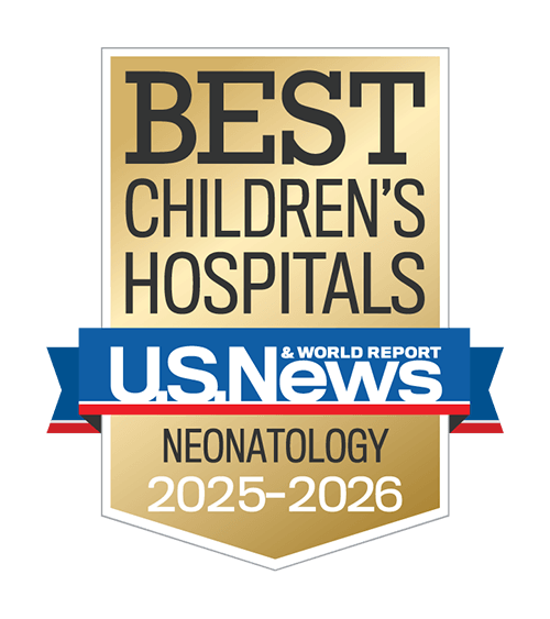 U.S. News and World Report Best Children’s Hospitals Badge, ranked in ten specialties, 2023 to 2024