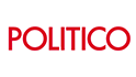 In red letters the word Politico on white background