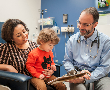 Doug Opel with patient