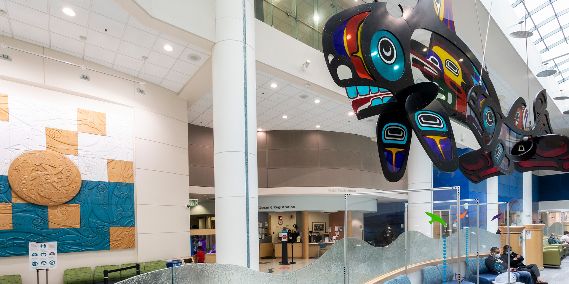 Whale sculpture, lobby of level 6, Ocean zone