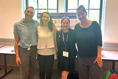 Lab members at poster presentation