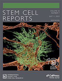 Cover of Stem Cell Reports journal