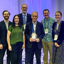 Members of the Treuman Katz Center accepting the award