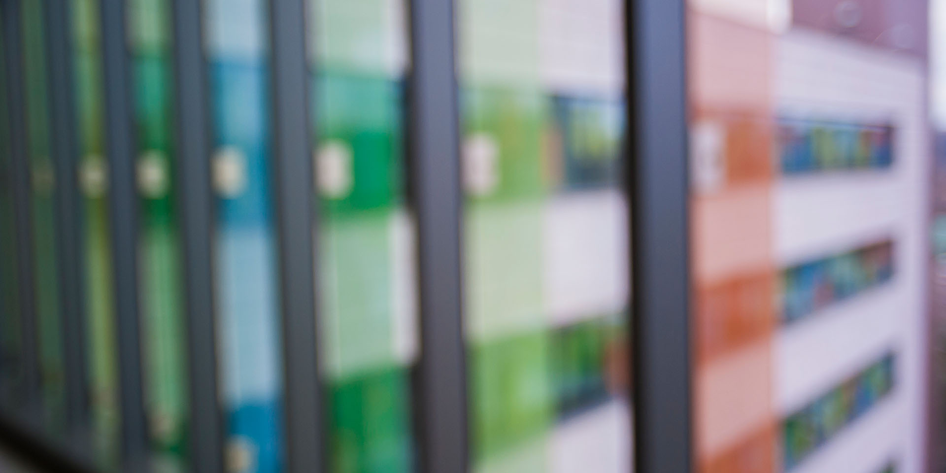 A blurry view of windows at Seattle Children's