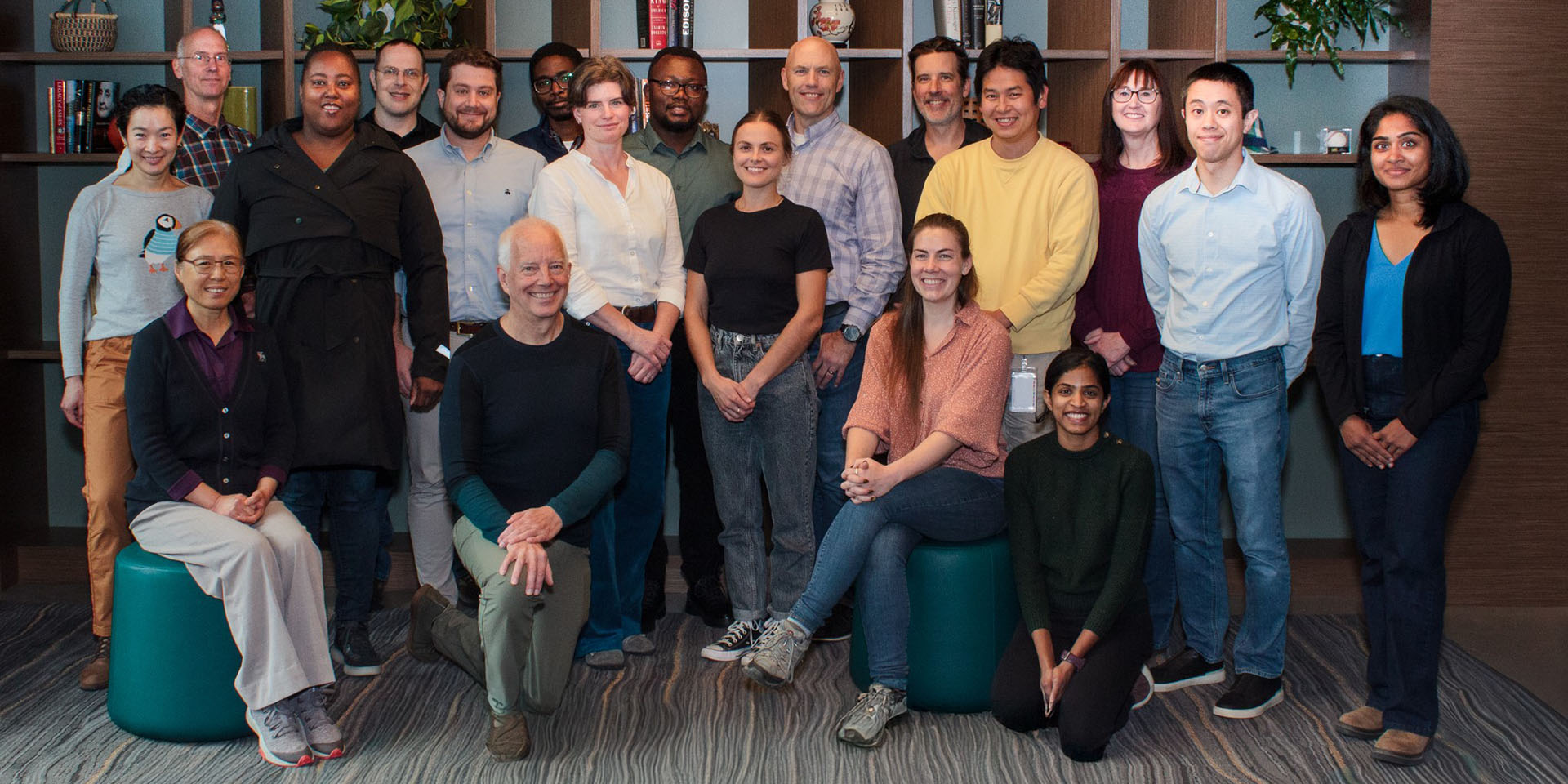 The members of the Jim Olson Lab pose for a picture