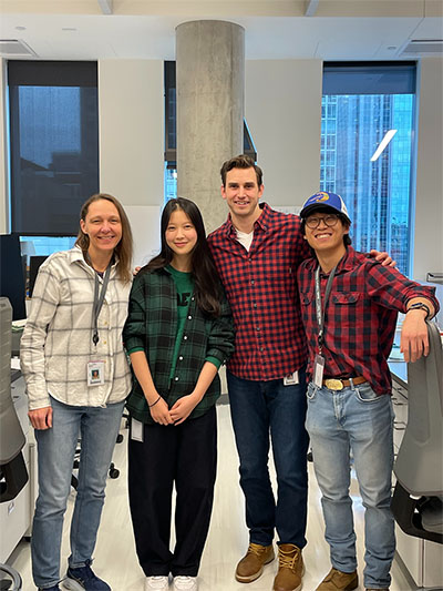 Members of the Rau Lab in farmer costumes