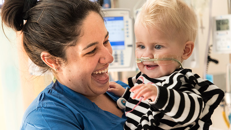 Nurse and child