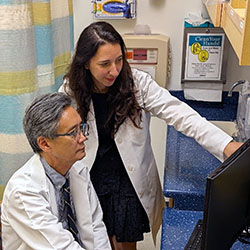 Drs. Sihoun Hahn and Pamela Valentino
