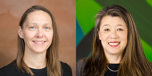Dr. Rachel Rau (left) and Dr. Mignon Loh