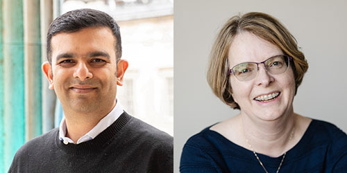 Seattle Children’s researchers Drs. Parthiv Haldipur (left) and Kathleen Millen
